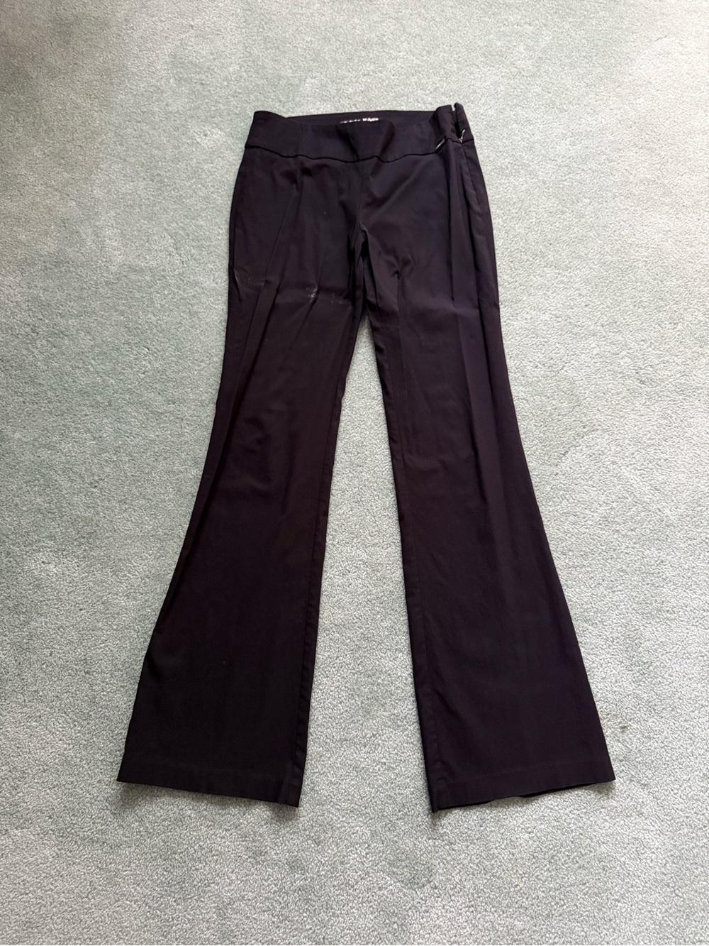 Guess Black Bootcut Dress Pants Size 30 Y2K Side Zip Trousers